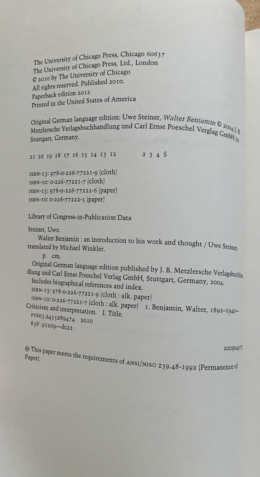 Walter Benjamin: An Introduction to His Work and Thought