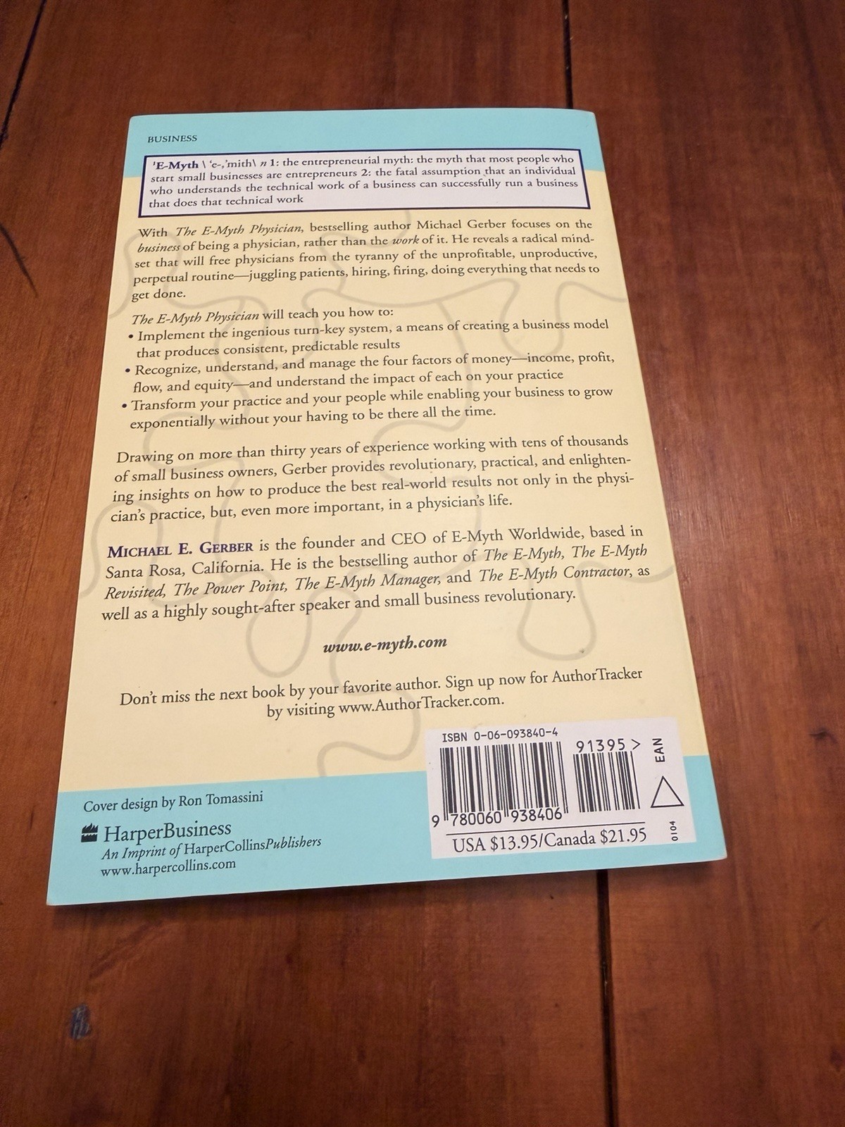 The E-Myth Physician Michael E. Gerber Medical Practice Business Strategy Book