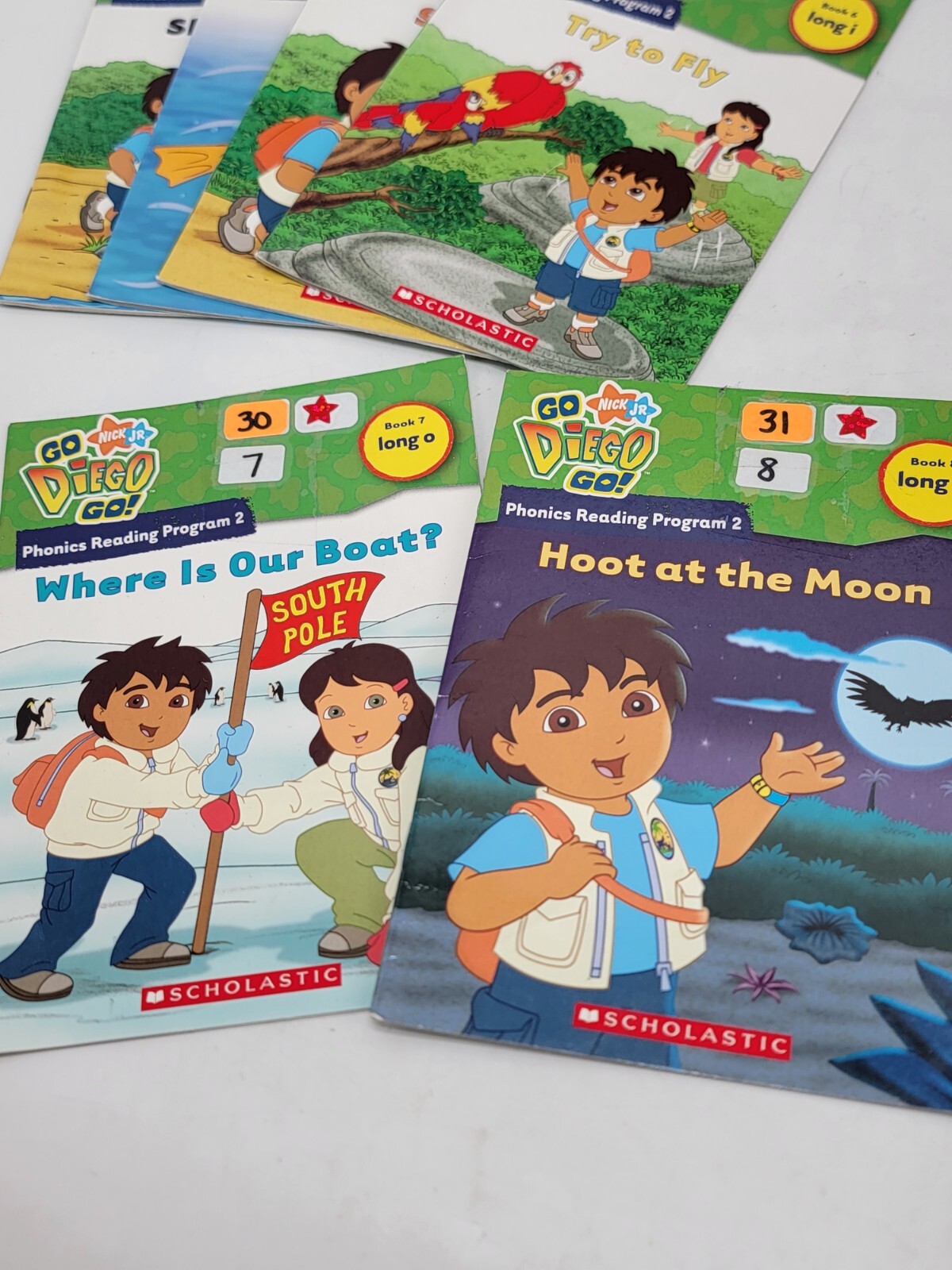 Scholastic Spongebob Squarepants Learn To Read Lvl 1 x8 Go Diego Go Phonics x10
