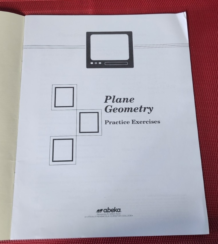 Abeka A Beka Book Video PLANE GEOMETRY Student Practice Exercises 670750 pb