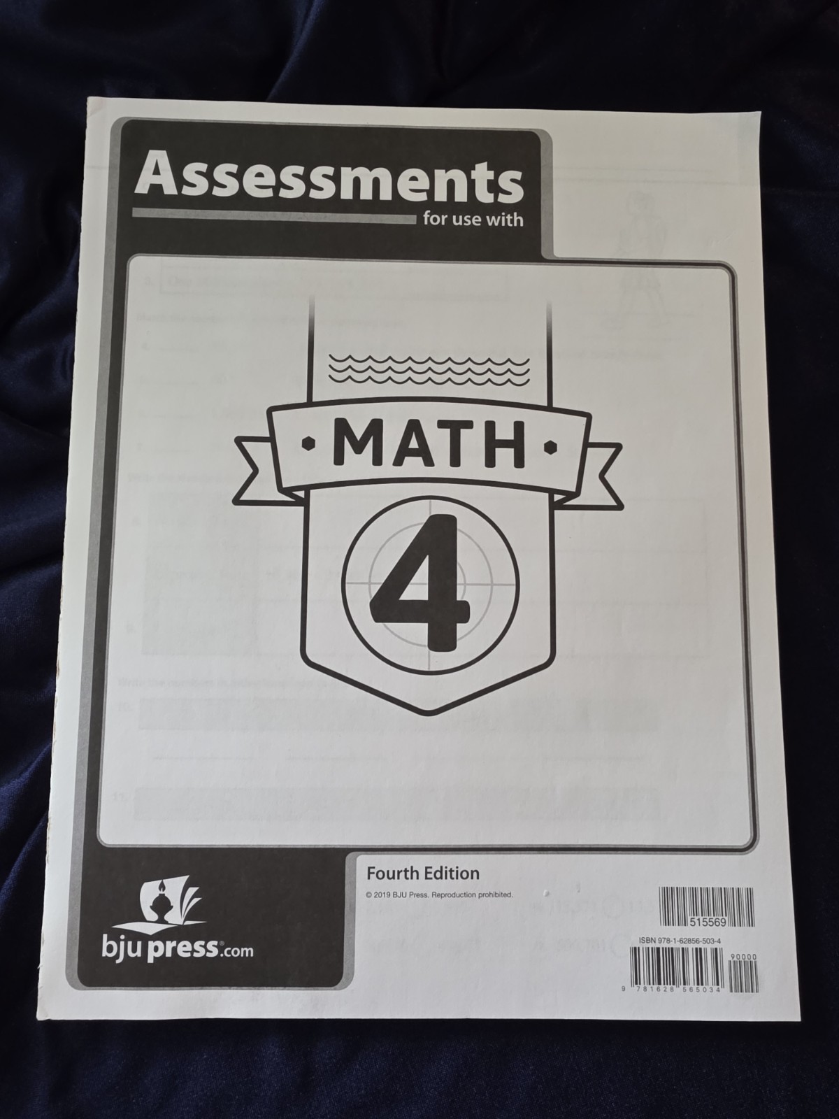 BJU Press Math 4 Complete Set – Like New – 4th Ed – Bob Jones Teacher & Student