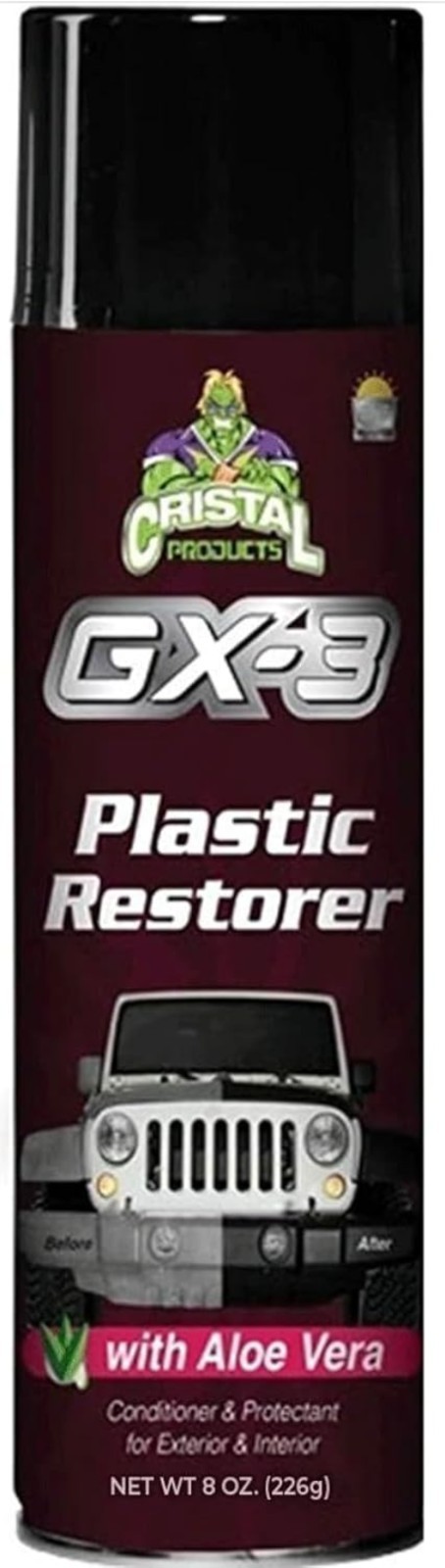 8oz GX-3 Plastic Restorer – Professional UV Protection for Automotive Surfaces