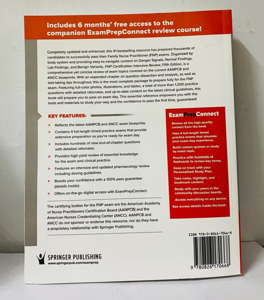 FNP Certification Intensive Review: PLUS 1,200 Practice Questions USA STOCK.