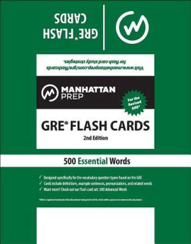 500 Essential Words: GRE Vocabulary Flash Cards (Manhattan Prep GRE Strat – GOOD