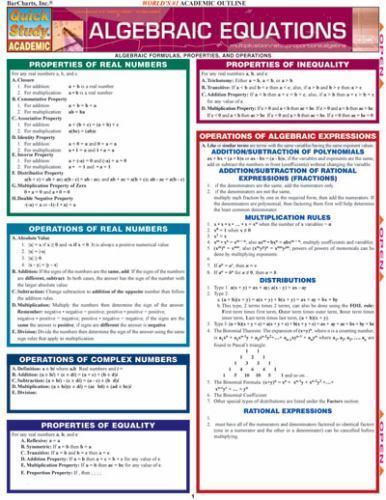 Algebraic Equations, Hardcover by Not Available (na), Not Available (na); Dru…
