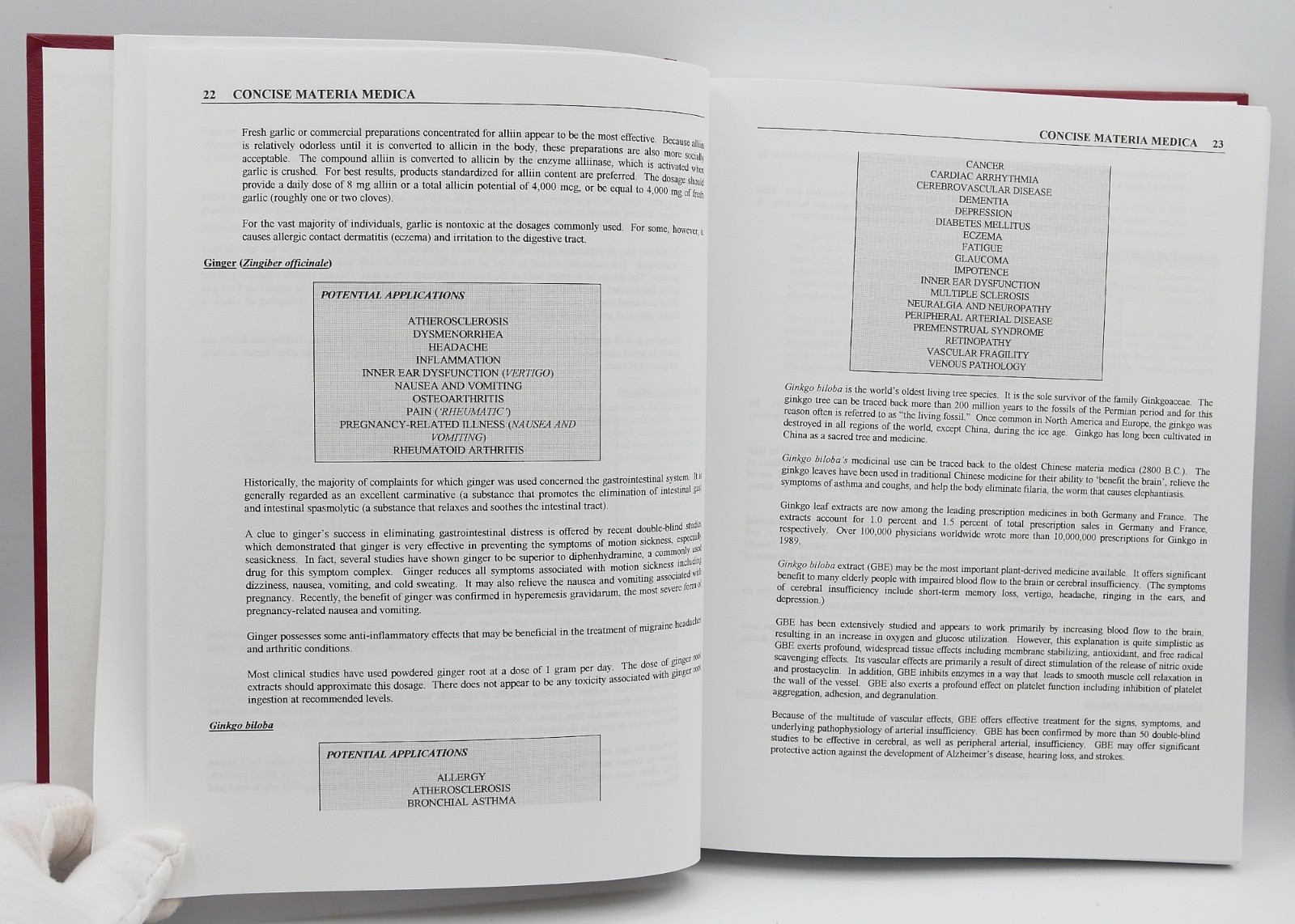 Botanical Influences on Illness by Werbach and Murray – Third Line Press – 2000!