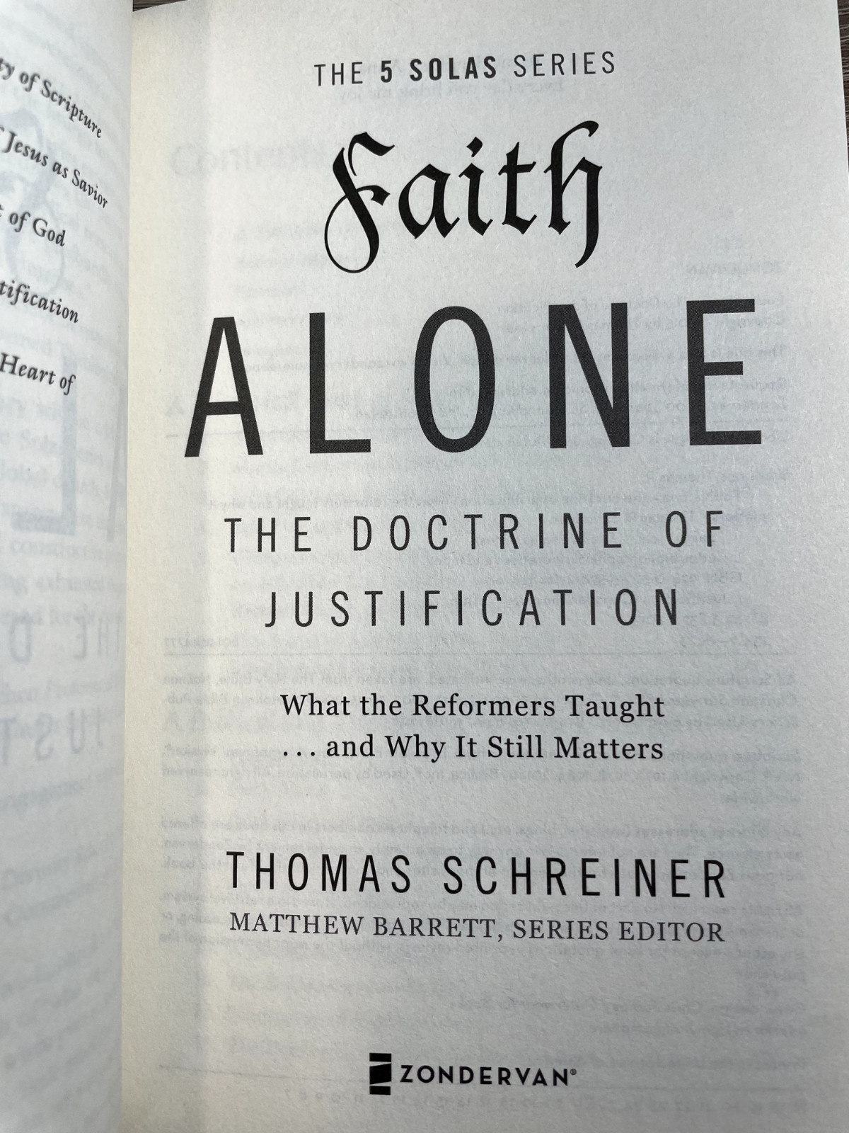 Faith Alone – The Doctrine of Justification – Schreiner – Brand New