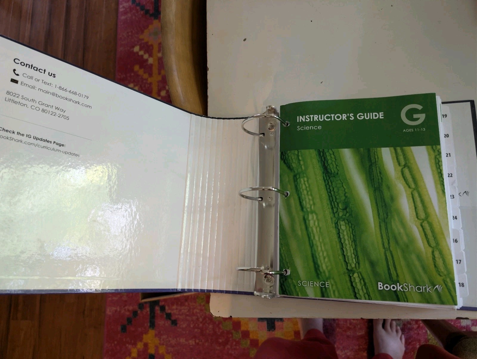 BookShark Science G Instructor’s Guide Ring/Wire Bound 2023 Middle School