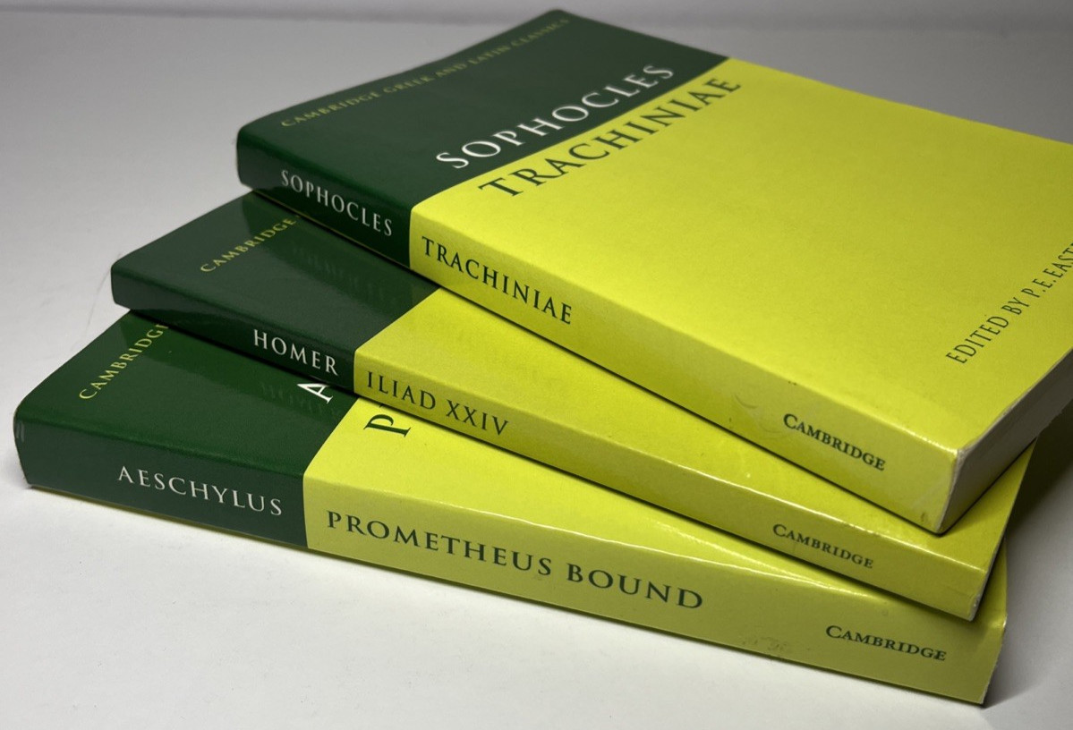 3 volumes Cambridge Greek & Latin Classics: Prometheus Bound, Iliad, Trachiniae