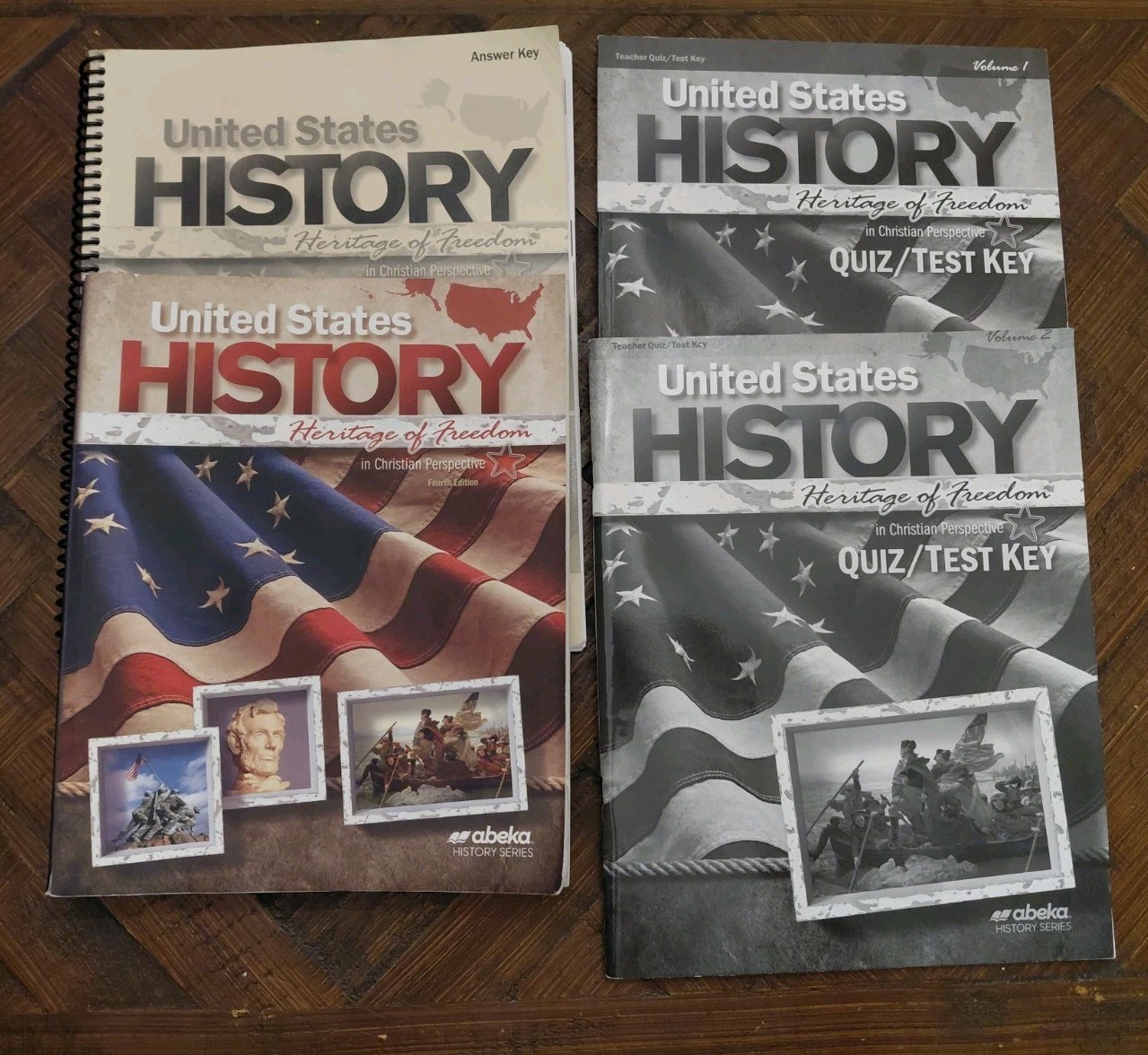 Abeka 11th grade U.S. History textbook & Answer key, Quiz/Test Key