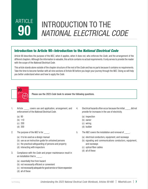 Mike Holt’s 2023 Understanding the NEC Complete DVD Training Library