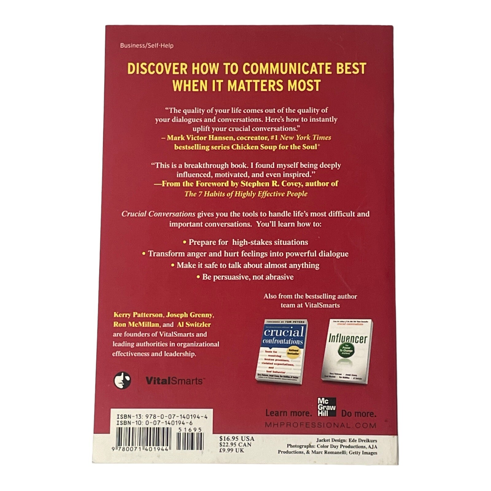 Crucial Conversations: Tools for Talking When Stakes Are High by Kerry Patterson
