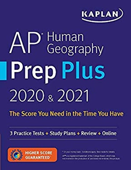 AP Human Geography Prep Plus 2020 And 2021 : 3 Practice Tests + S