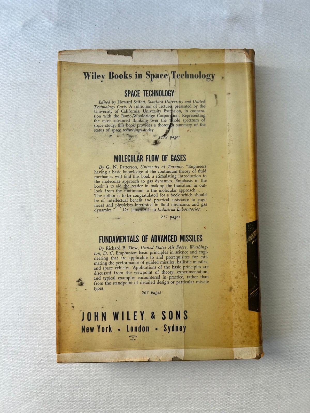 Dynamics of Flight Stability and Control Bernard Etkin 1965 HC DJ B-58 Wileyfl