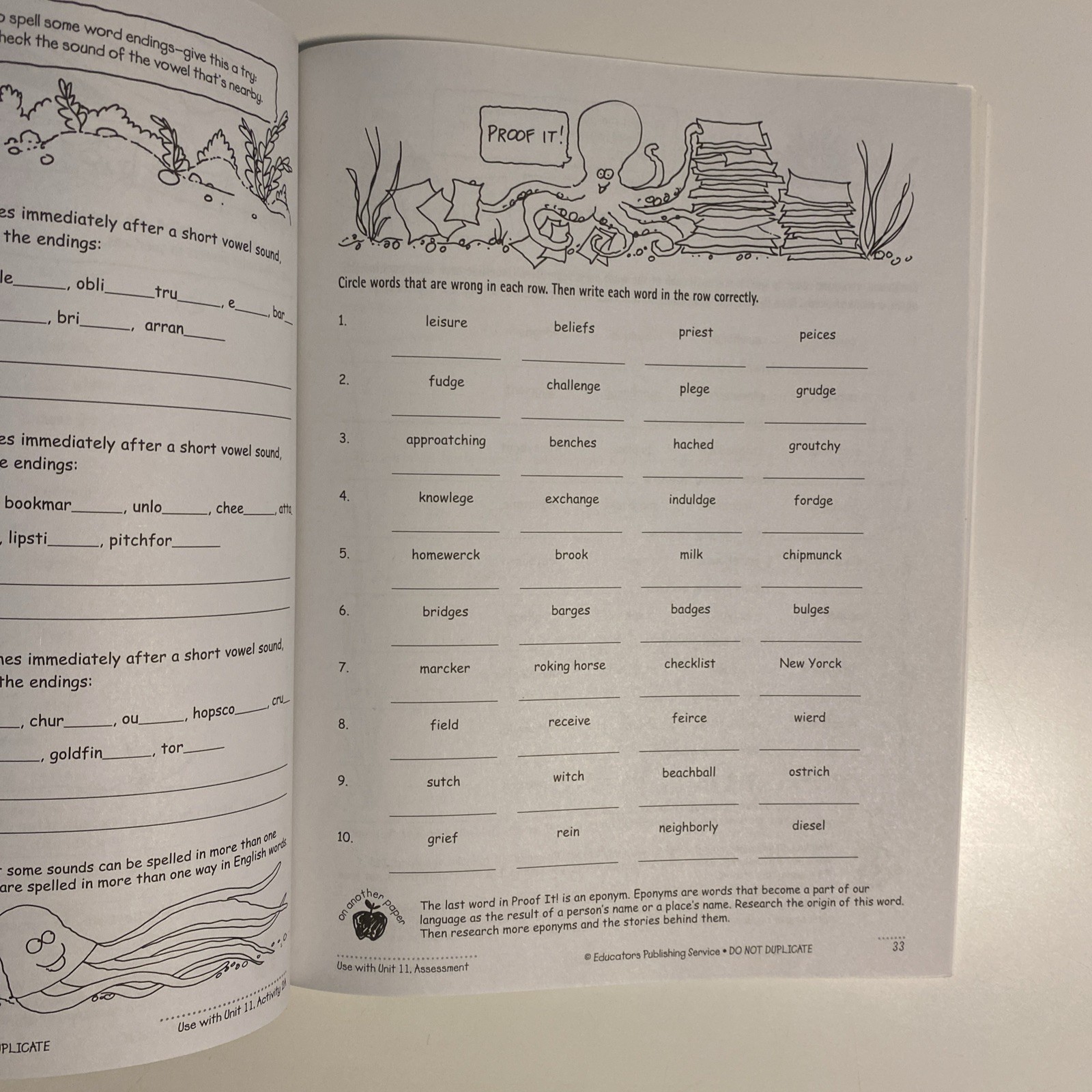 Sitton Spelling, Grade 6 Practice Book Rebecca Sitton Clean Pages