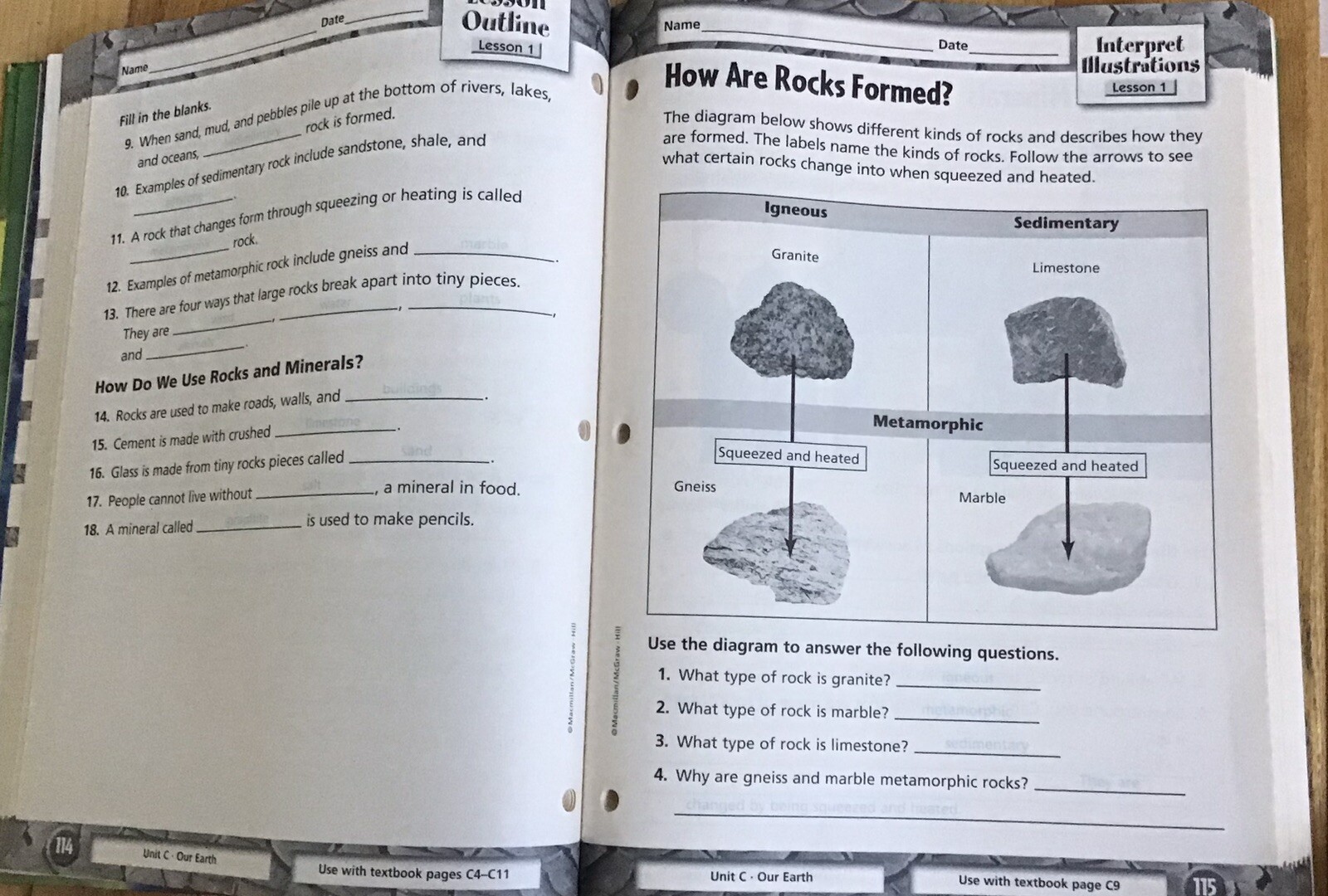 3rd Grade 3 Science Teachers Editions Test Workbook McGraw Homeschool Bundle Set