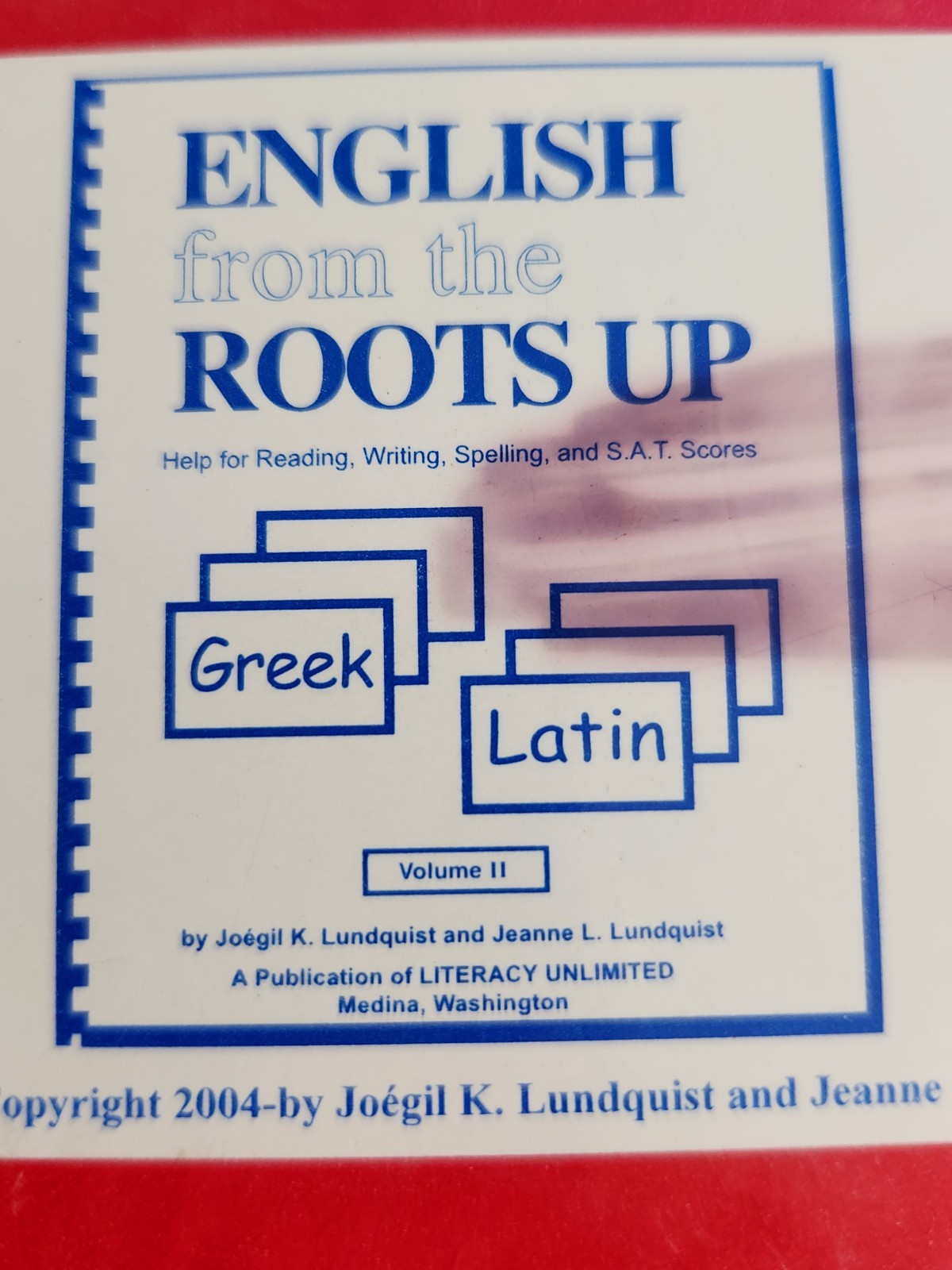 NIB ENGLISH from the ROOTS UP Latin & Greek VOLUME 2 (100 CARDS)