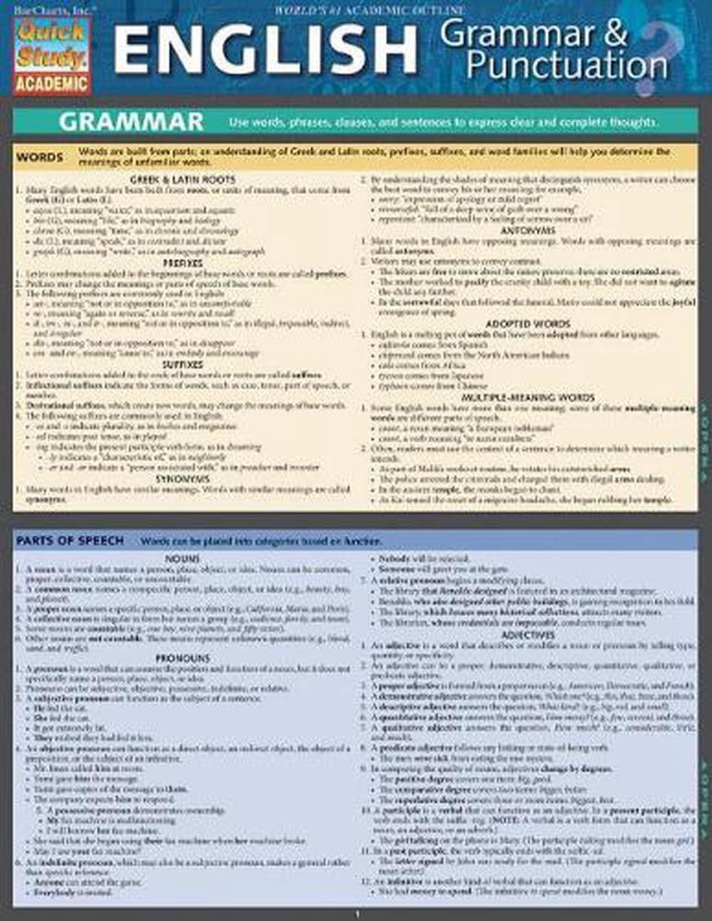 English Grammar & Punctuation by Shelley Evans-Marshall (English)