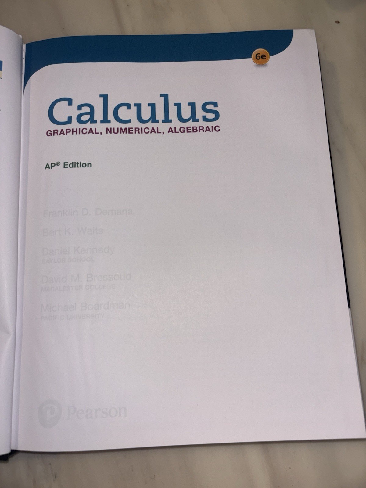 Ap Calculus: Graphical, Numerical, Algebraic Annotated Teacher Edition