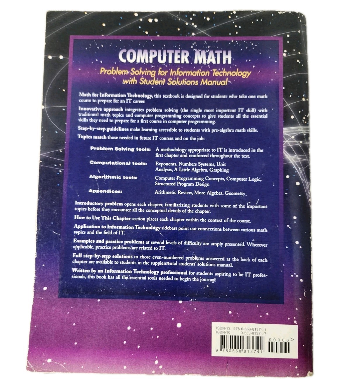 Computer Math Problem Solving for Information Technology Textbook Book Pearson