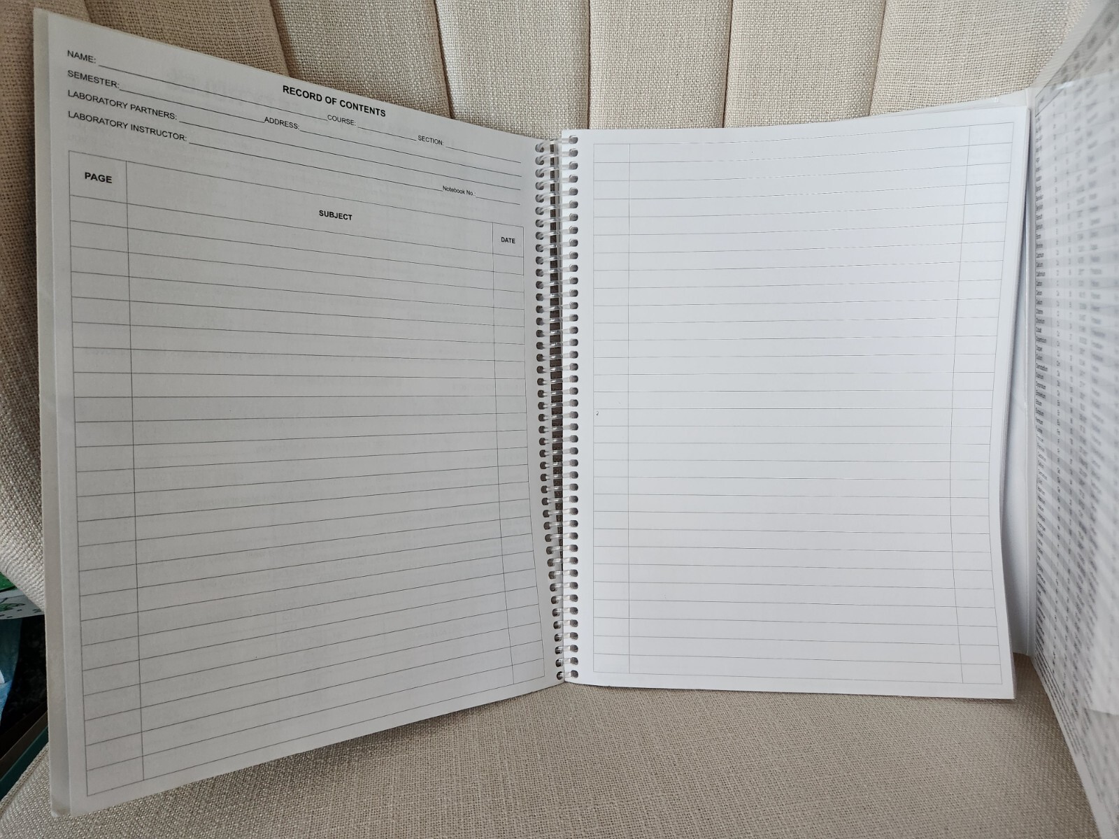 Lab Notebook 99 carbonless self-copying pages spiral bound Barbakam