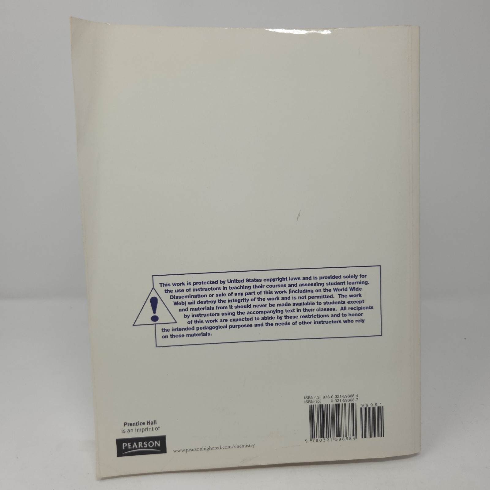 Pearson Instructors Printed Test Bank Organic Chemistry 7th Edition by WADE 2010