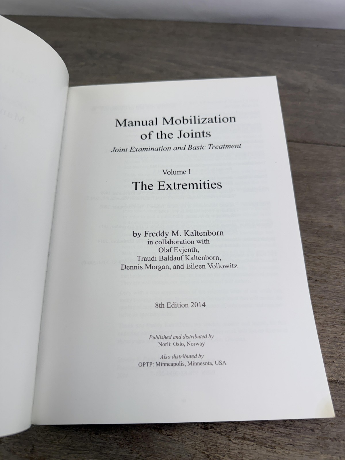 Manual Mobilization of the Joints Vol 1 The Extremities Kaltenborn+DVD 8th Ed