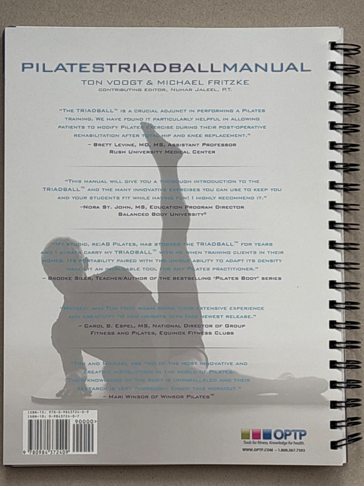 OPTP Pilates Triadball Educational Exercise Manual – Michael Fritzke & Ton Voogt