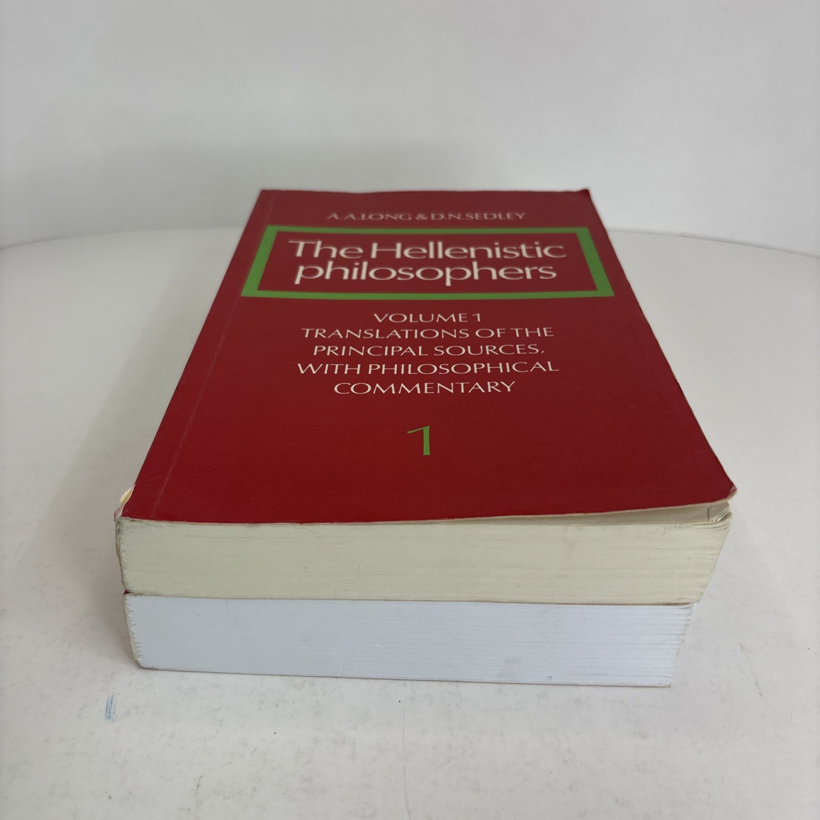 The Hellenistic Philosophers 2 Volumes (Translations, Latin, Greek) CAMBRIDGE