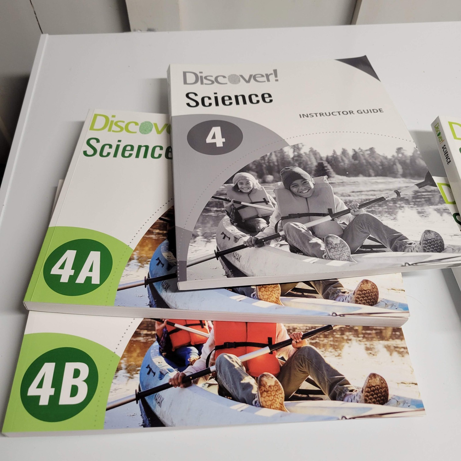 Discover! Science text book set 2A, 2B & 4A, 4B with Instructor Guide
