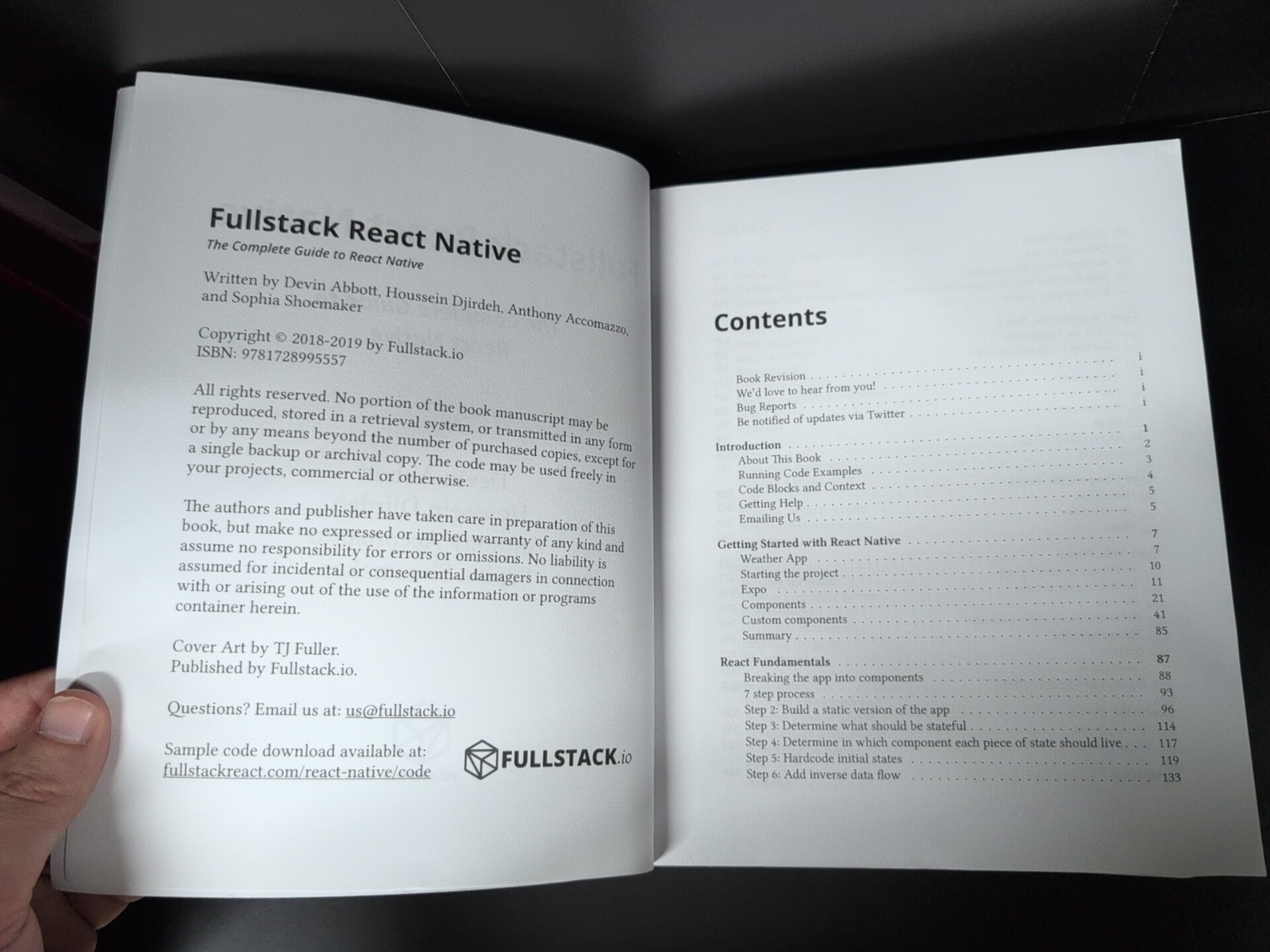 Fullstack React Native: The Complete Guide To React Native 2019 PB
