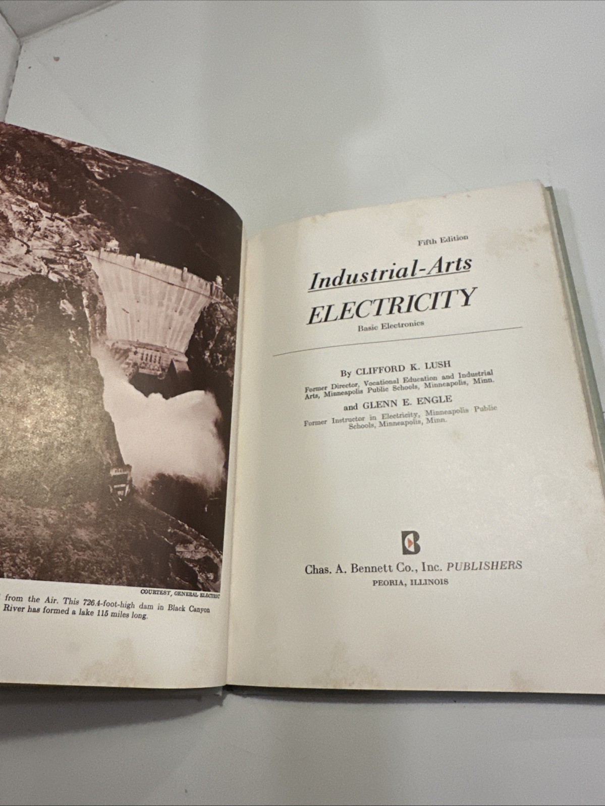 Industrial Arts Electricity Revised by Lush and Engle Illustrated HC 1971