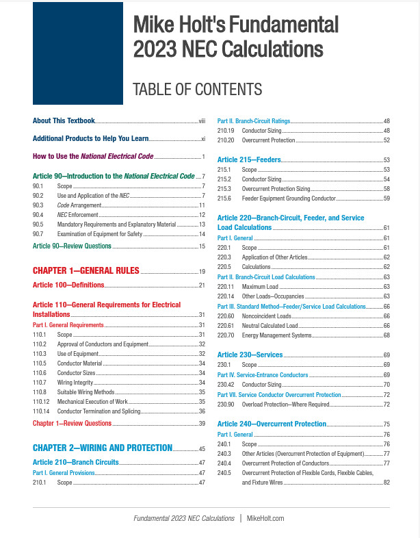 Mike Holt’s 2023 Understanding the NEC Complete DVD Training Library