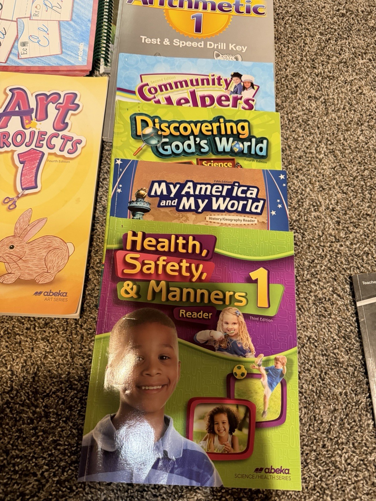 Abeka Grade 1 Homeschool Curriculum Lot: Math, Reading/Phonics + Keys