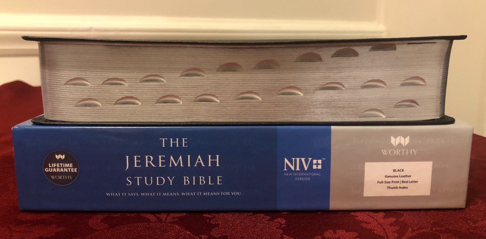 Jeremiah Study Bible – NIV (2016, Black Genuine Leather)