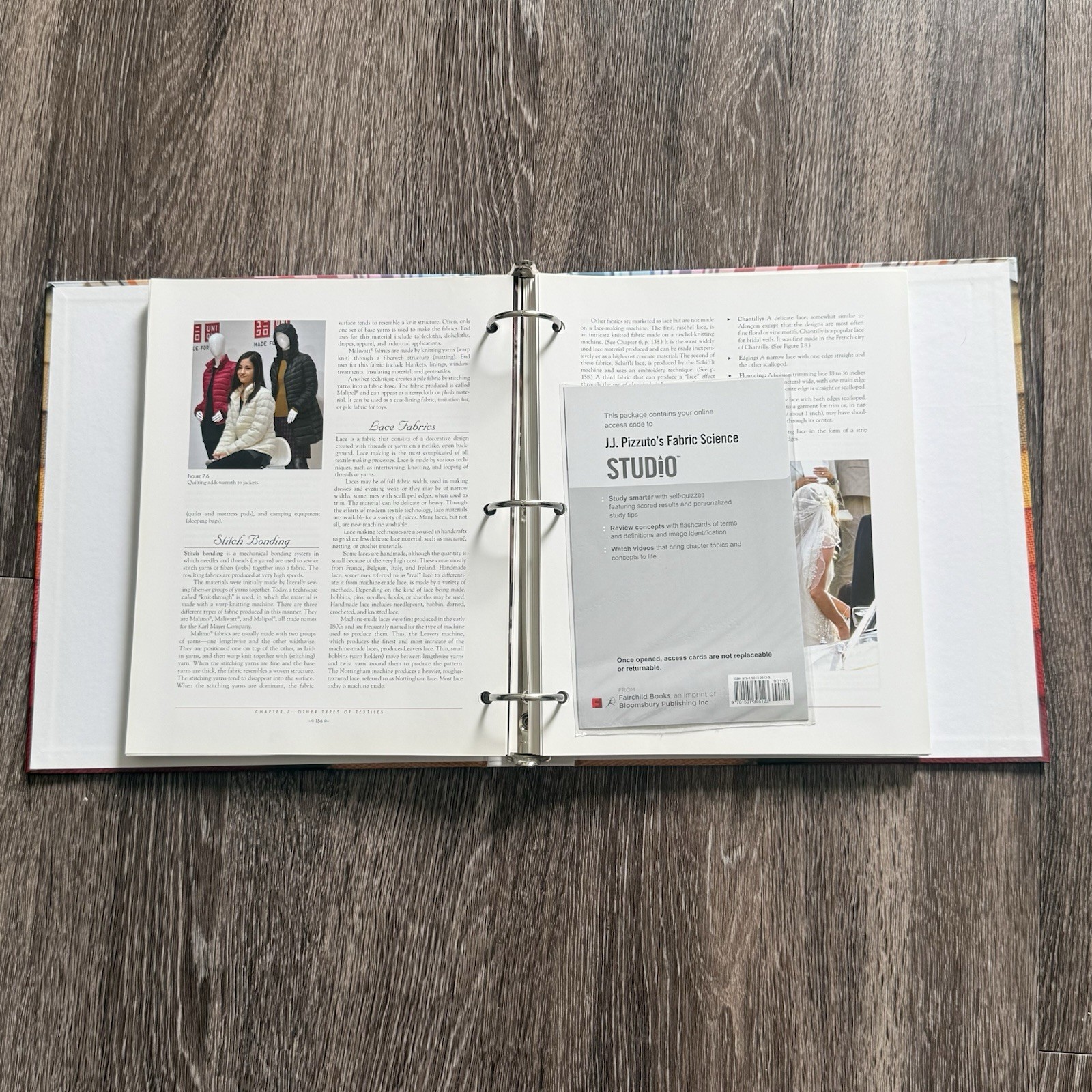 Fabric Science 11th Edition J.J. Pizzulto’s Binder Book