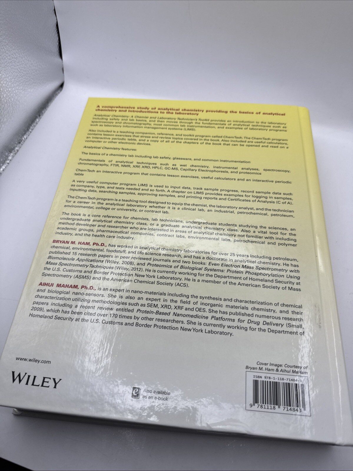 Analytical Chemistry: A Chemist and – Hardcover, by Ham Bryan M New