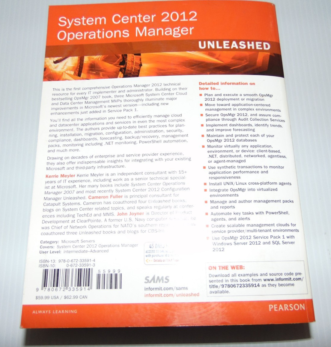 Unleashed Ser.: System Center 2012 Operations Manager Unleashed by Kerrie…