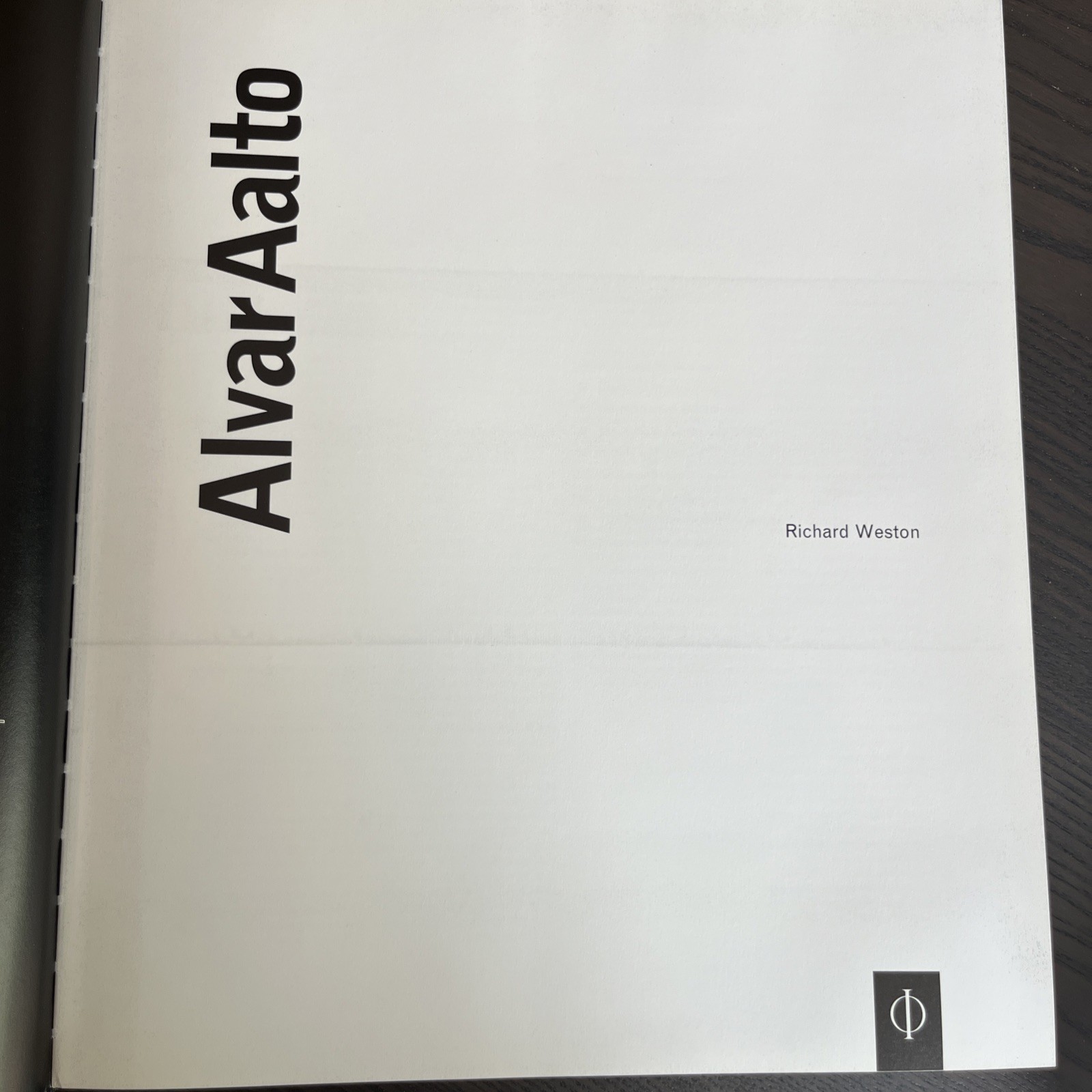 Alvar Aalto Richard Weston 1995 First Printing Hardcover Phaidon Architecture