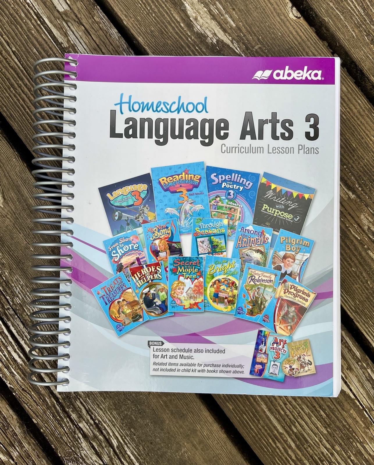 Abeka Language Arts 3 Grade 3 SET of 18 + Teaching Charts (Very Good)