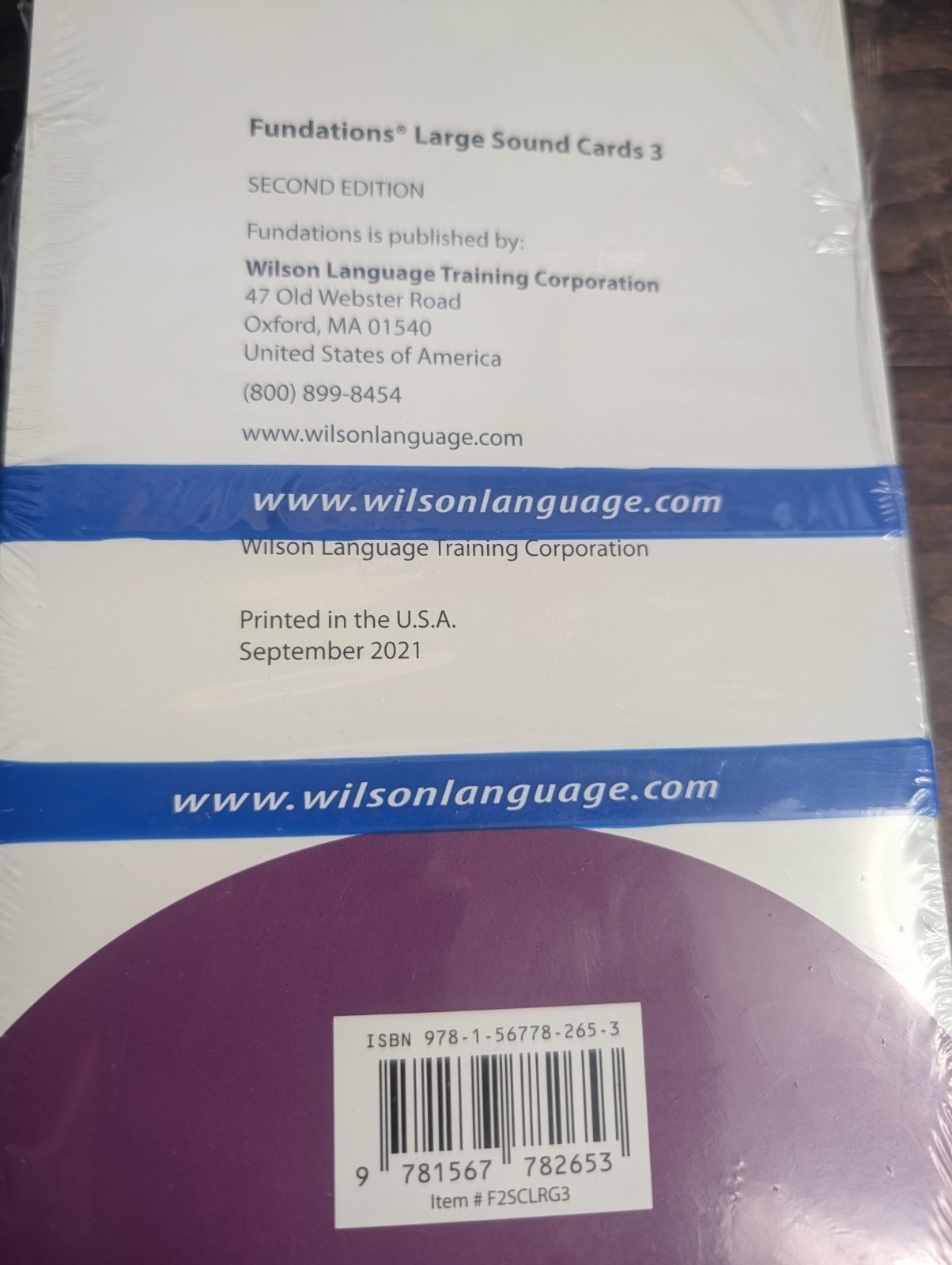 Fundations Large Sound Cards Level 3 Second Ed by Barbara Wilson Flash Cards NEW