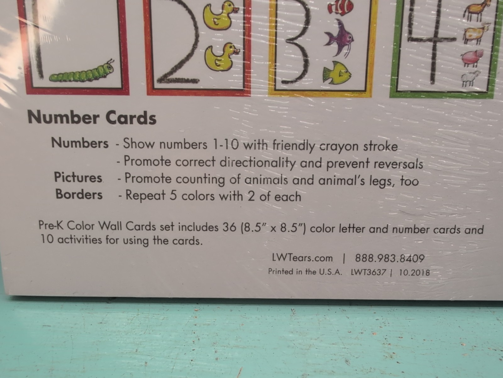 Pre-K Color Wall Cards by Get Set For School (2012, Cards,Flash Cards) – New