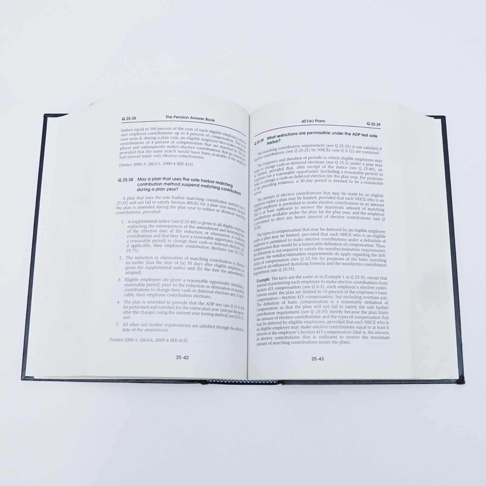 THE PENSION ANSWER BOOK By Stephen J. Krass – 2001 edition