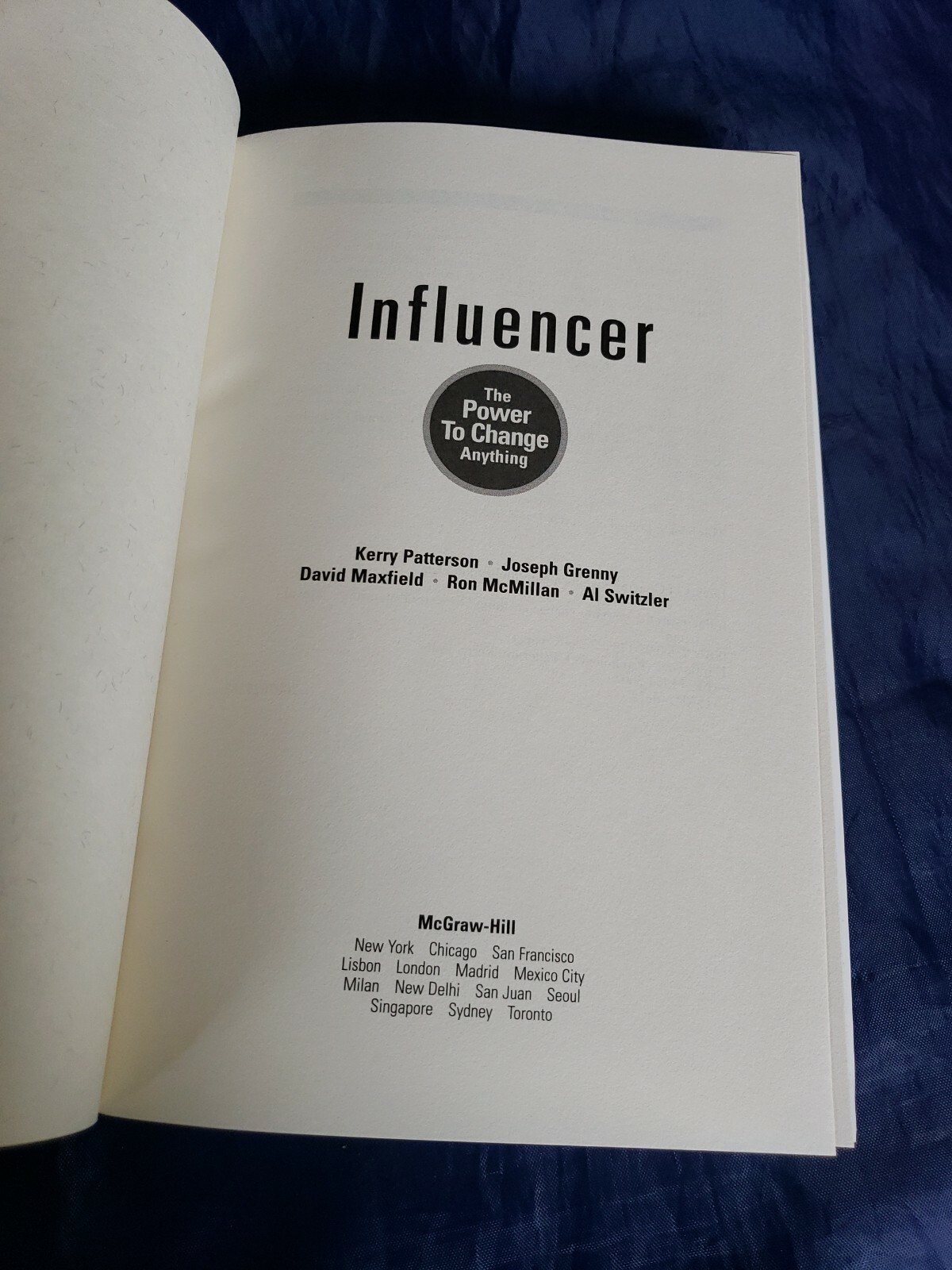 Influencer : The Power to Change Anything by Kerry Patterson Joseph Grenny HCDJ