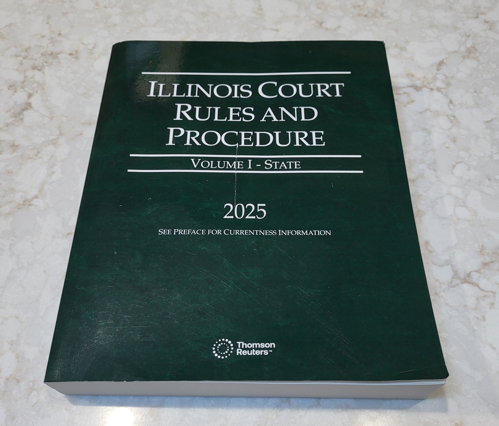 Illinois Court Rules and Procedure 2025 Volume 1 Paperback Thomson Reuters