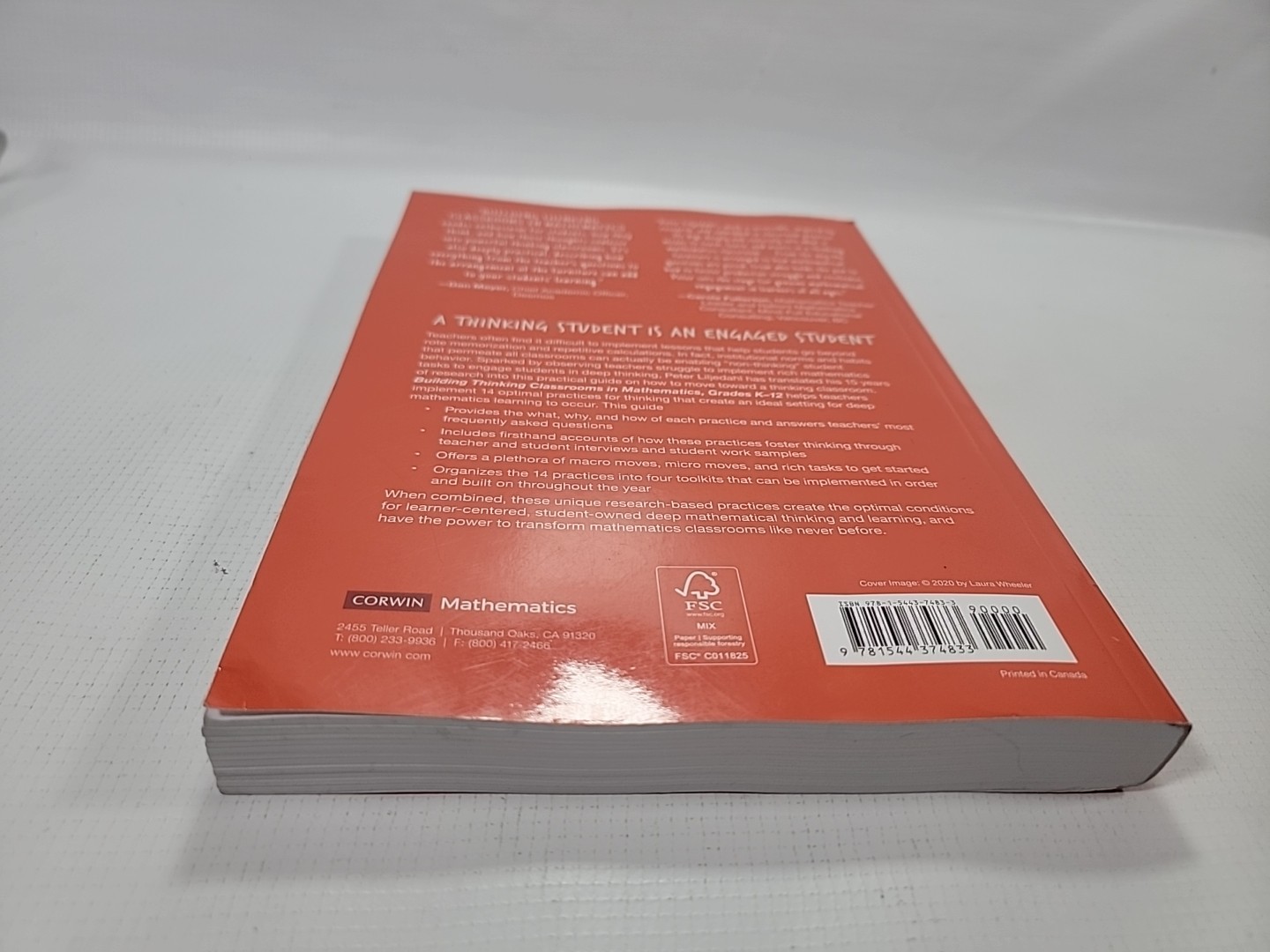 Building Thinking Classrooms in Mathematics by Peter Liljedahl (2020 paperback)