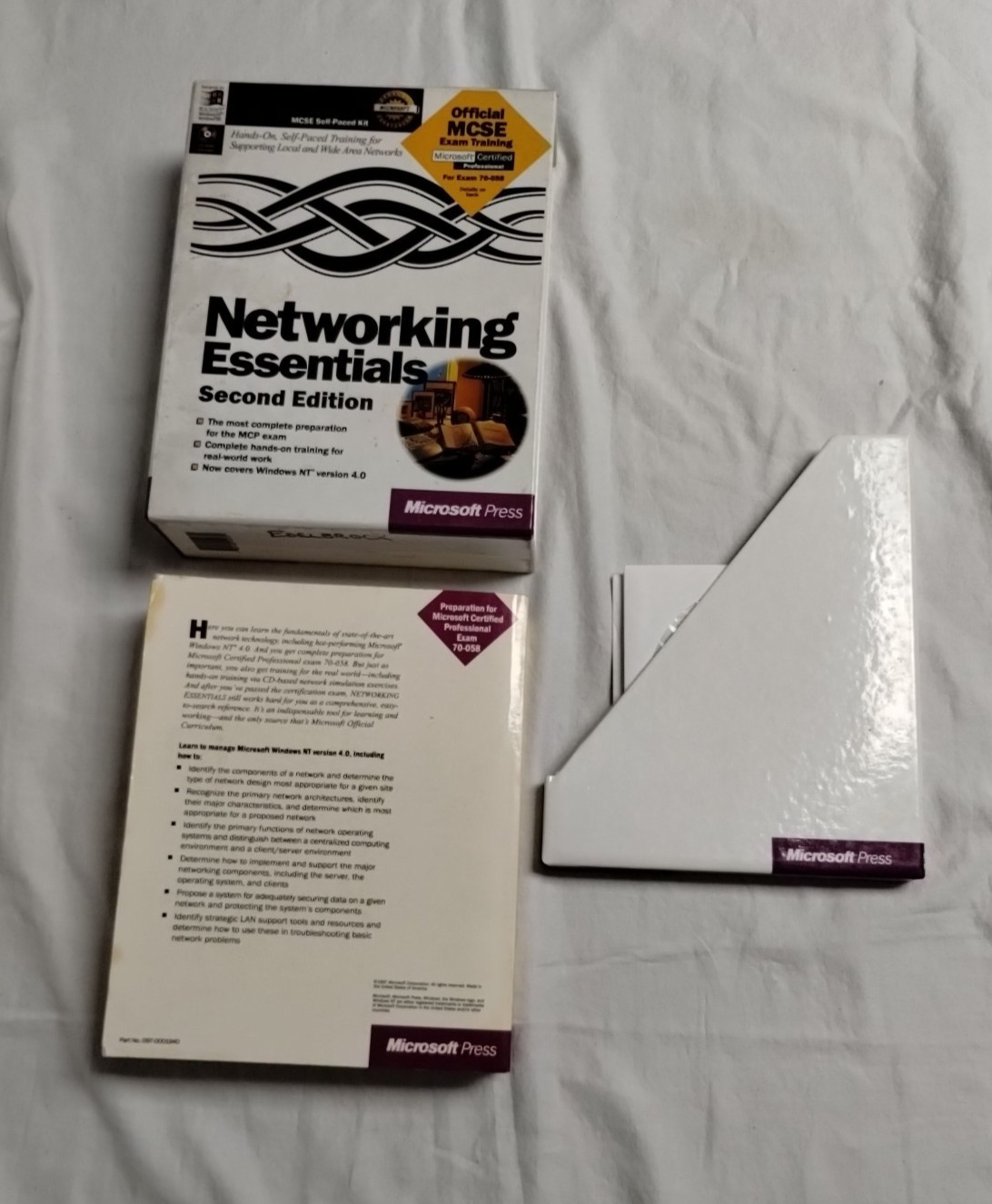 Networking Essentials : Second Edition 1997 VTG Book & 3-CD’s MCSE Exam Training