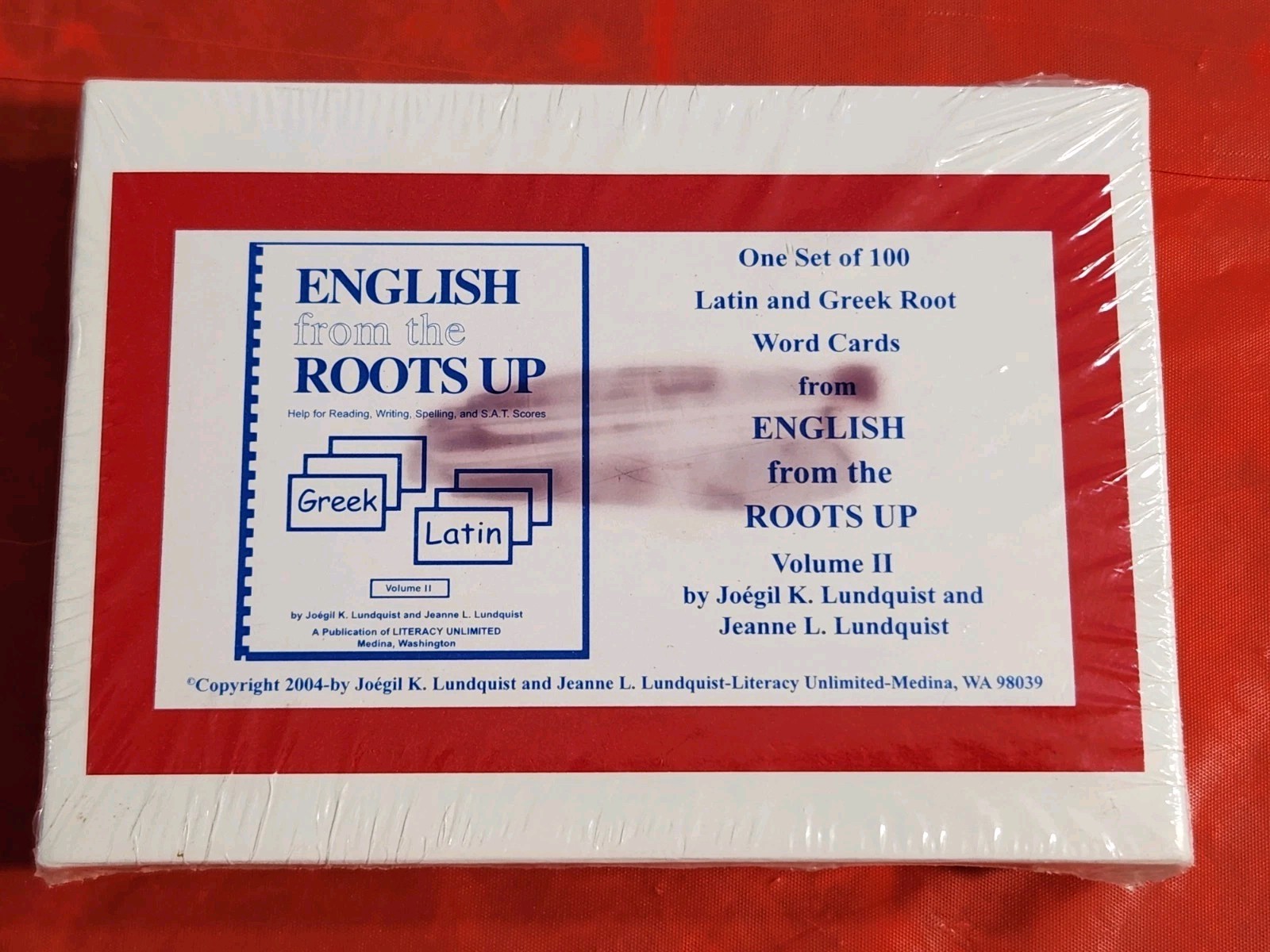 NIB ENGLISH from the ROOTS UP Latin & Greek VOLUME 2 (100 CARDS)