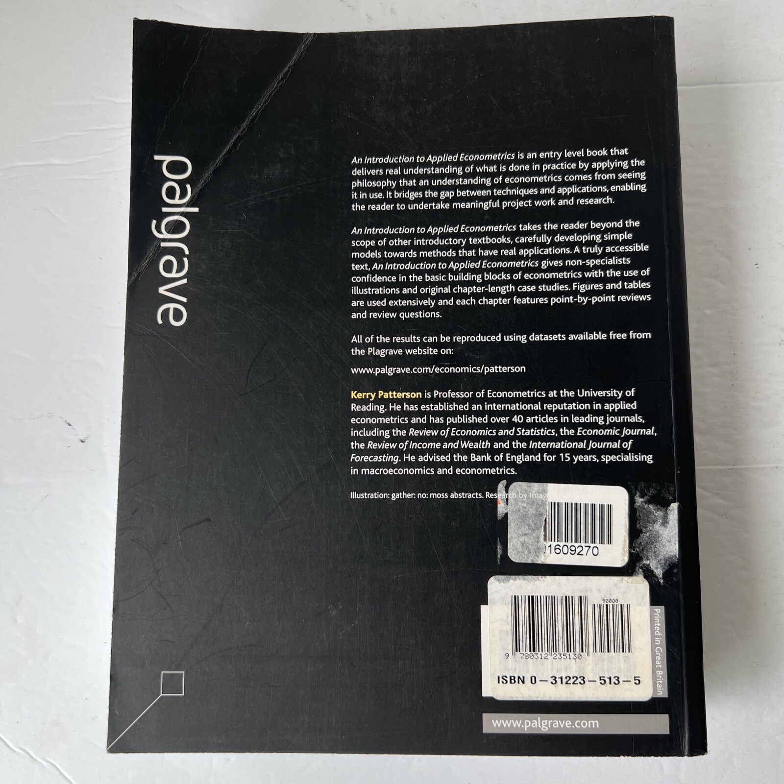 An Introduction to Applied Econometrics: A Time… by Patterson, Kerry Paperback