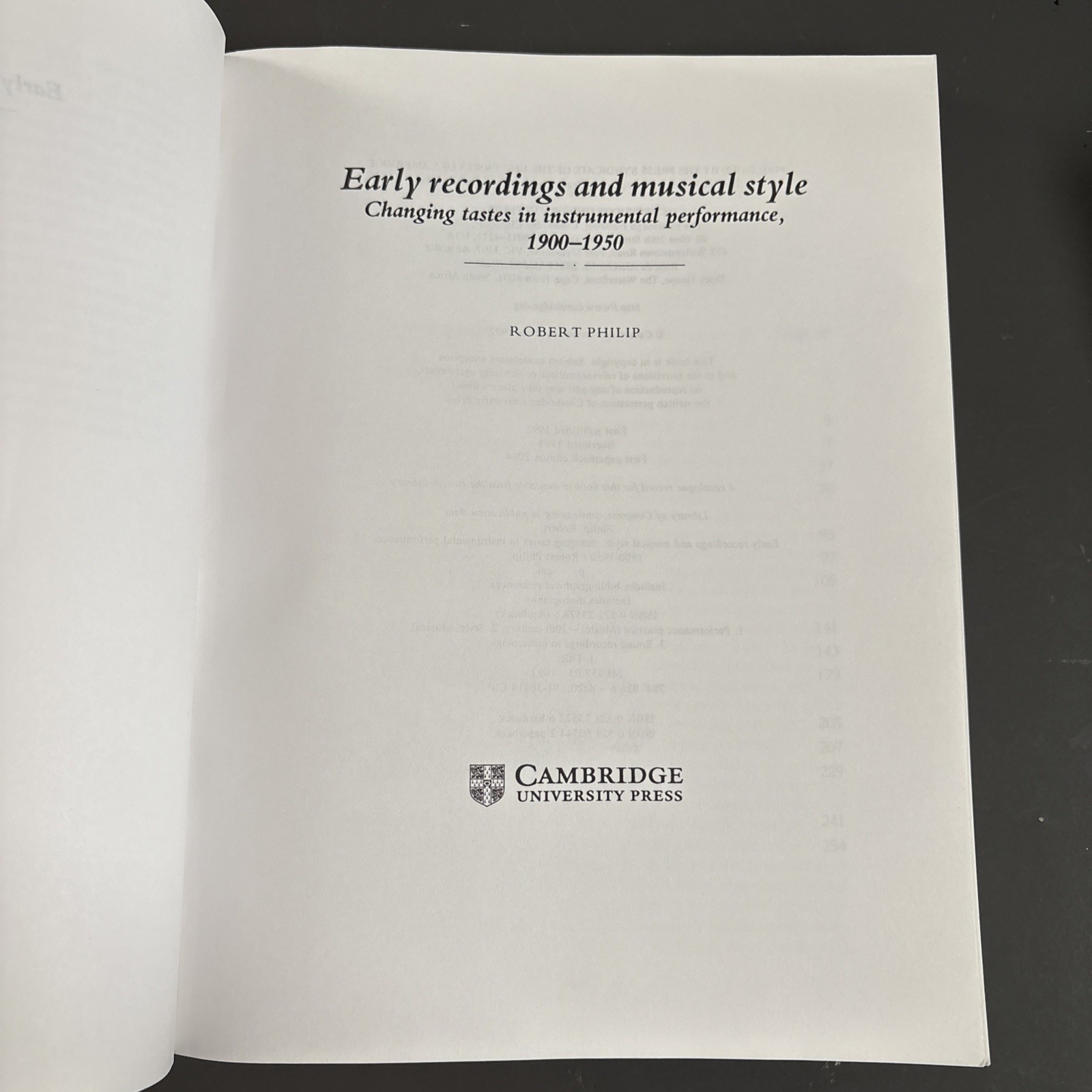 Early Recordings and Musical Style : Changing Tastes in Instrumental…